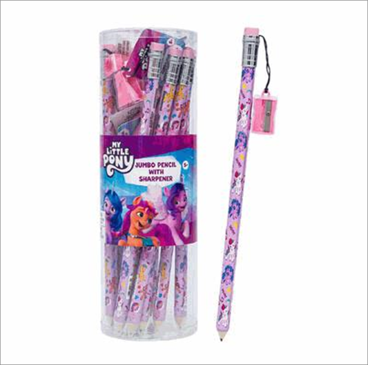 My Little Pony Jumbo Pencil with Sharpener Kids Writing Pencil