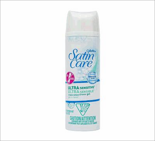 Gillette Satin Care Shave Gel 7oz – Sensitive Skin Formula