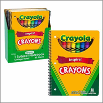Crayola Themed Notebook – 60 Sheets Spiral
