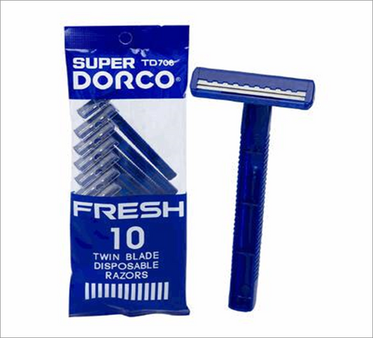 Dorco Twin Blade Razors – 10 Pack