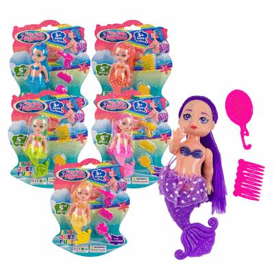 DOLL,5" MERMAID w/ACCESSORIES