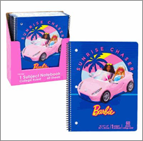 Barbie Themed Notebook – 60 Sheets Spiral