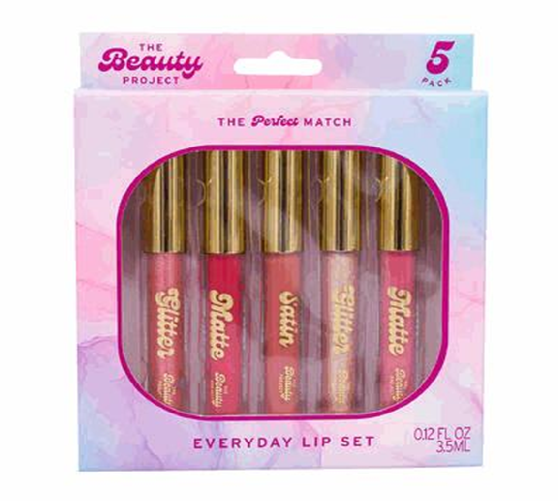 Liquid Lipstick Set 5 Pack – Long-Lasting Matte Lip Colors with Artistic Design