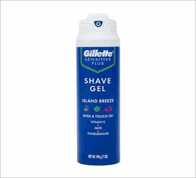 Gillette Shave Gel 7oz – Island Breeze Scent