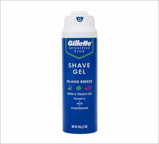 Gillette Shave Gel 7oz – Island Breeze Scent