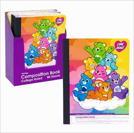 Care Bears Themed Composition Notebook – 80 Sheets
