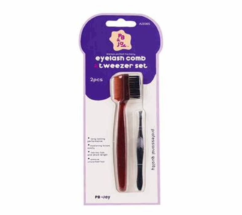 Eyelash Comb Tweezer Set 2pc – LaColors