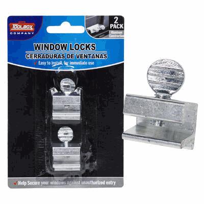WINDOW LOCK SET,2pc ALUMINUM