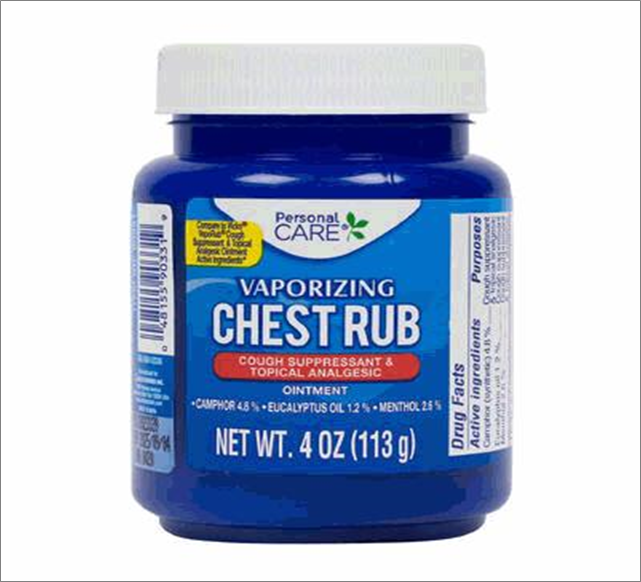 4oz Chest Rub Vapor Rub – Personal Care Relief Balm