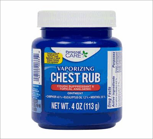 4oz Chest Rub Vapor Rub – Personal Care Relief Balm