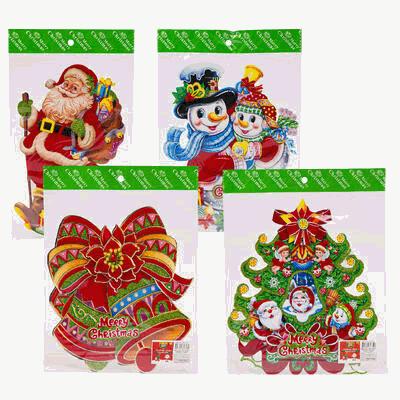 DECOR,12" MERRY CHRISTMAS 4AST