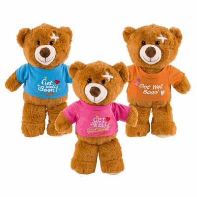 PLUSH,9.5"BEAR GET WELL SOON 3