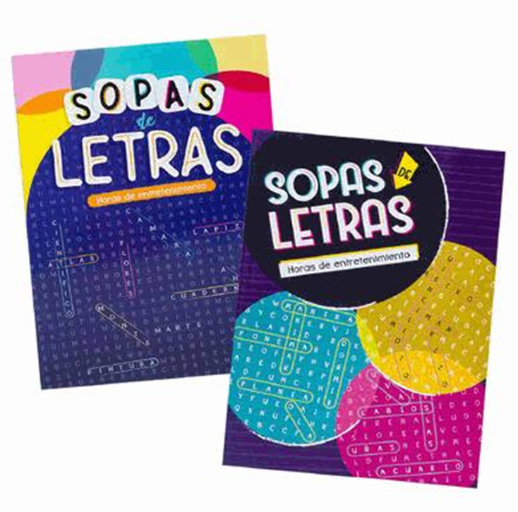 Spanish Puzzle Book – 80 Pages Find a Word 2 Assorted