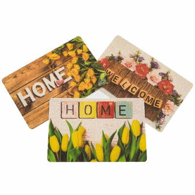DOOR MAT,16"x24" ASST PVC