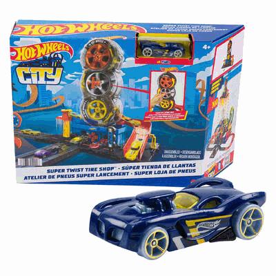PLAYSET, TIRE SHOP TWIST HOT WHEELS
