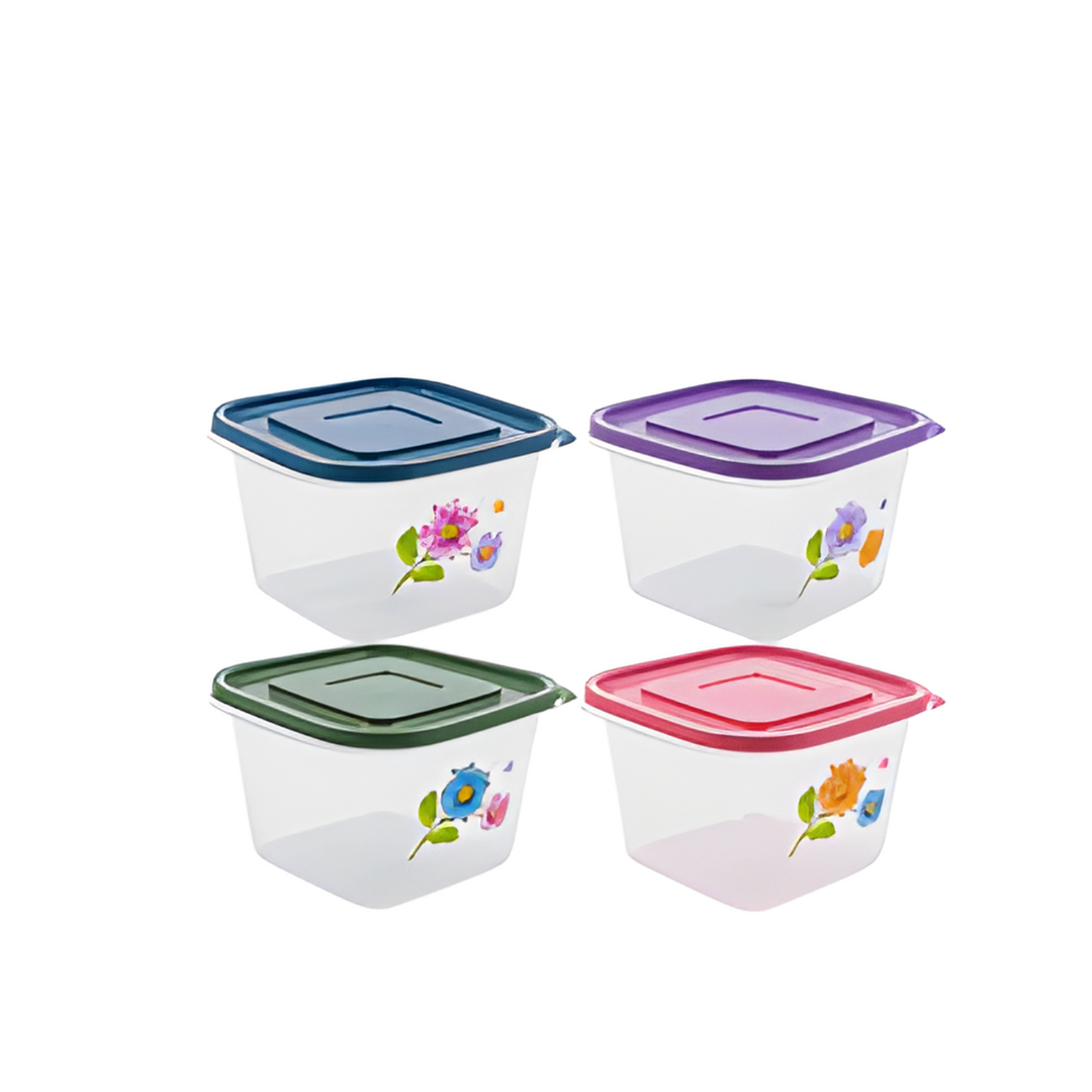 CONTAINER,101ozCLEARwFLWR PRNT