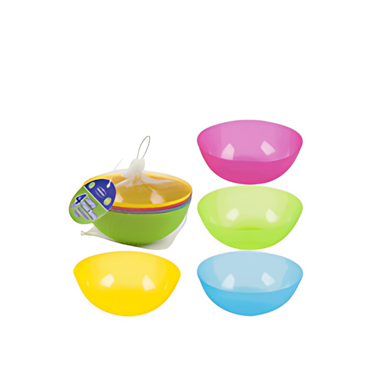 PLASTIC BOWL SET,4pc 7.5oz/220