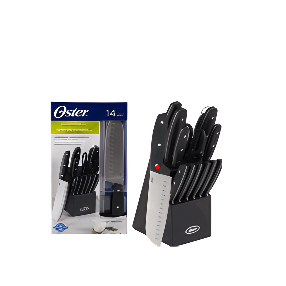 CUTLERY SET,14pc w/WOOD BLOCK