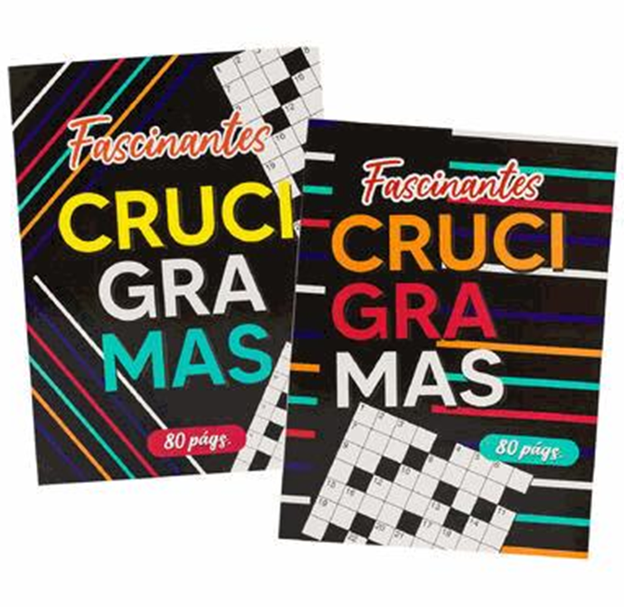 Spanish Crossword Puzzle Book – 80 Pages, 2 Assorted