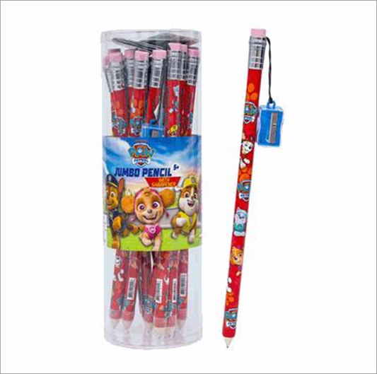Paw Patrol Jumbo Pencil with Sharpener Kids Writing Pencil