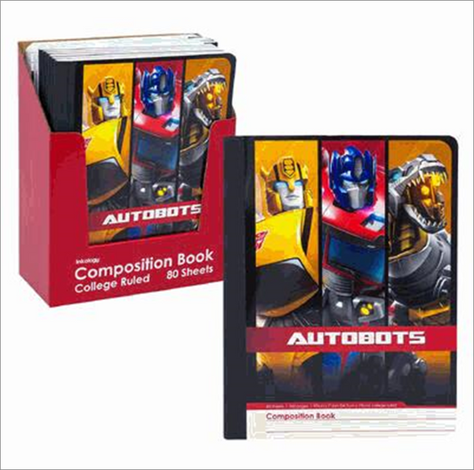 Transformers Themed Composition Notebook – 80 Sheets