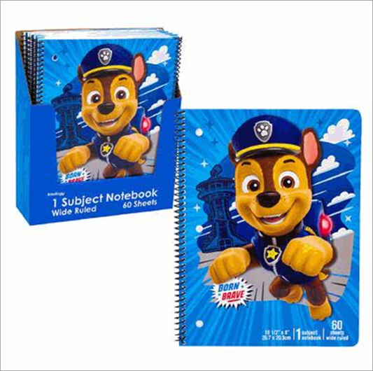 PAW Patrol Themed Notebook – 60 Sheets Spiral