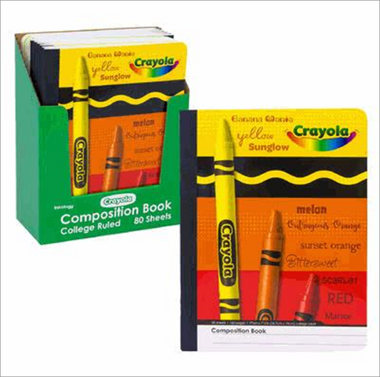 Crayola Themed Composition Notebook – 80 Sheets