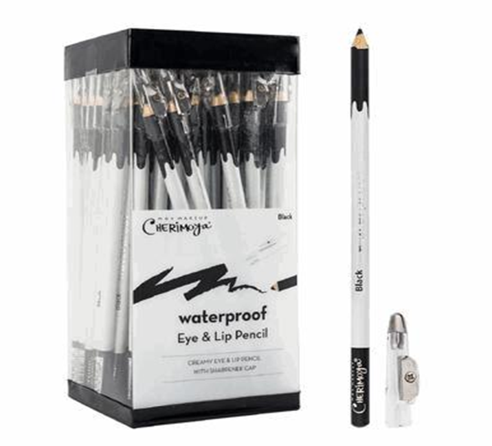 Waterproof Eye Lip Liner – Black LaColors