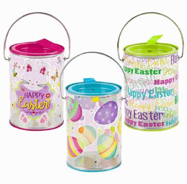 Small Round Plastic Easter Container – Perfect for Treats Gifts