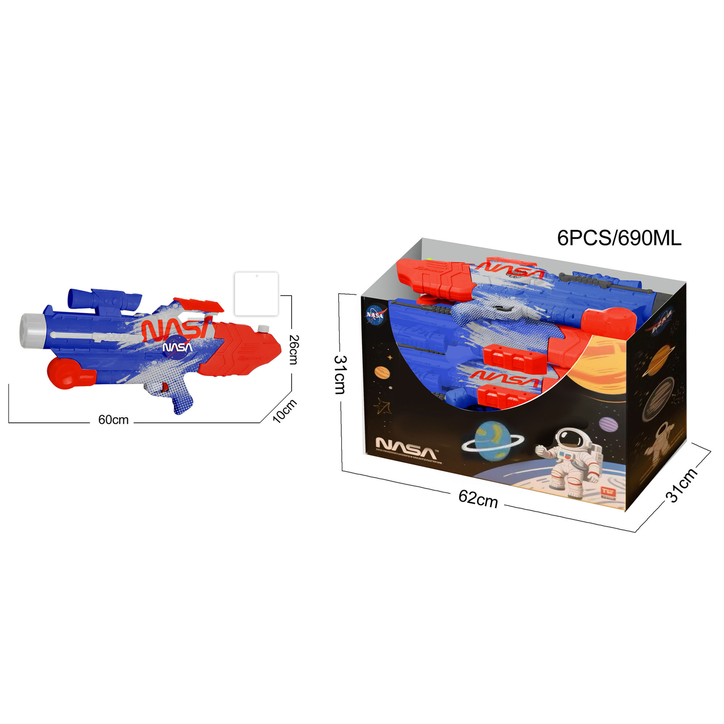 NASA Hydro Rocket 500 WATER BLASTER