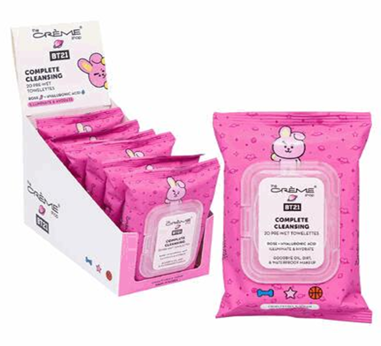 20-Pack Rose Cooky Facial Wipes – Gentle Cleansing & Refreshing