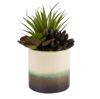 Artificial Succulent Plant 7.4-Inch Realistic Decorative Greenery
