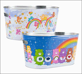 Large Oval Storage Tub 16"D – Care Bears Design
