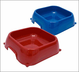 Square Dog Bowl – Assorted Colors