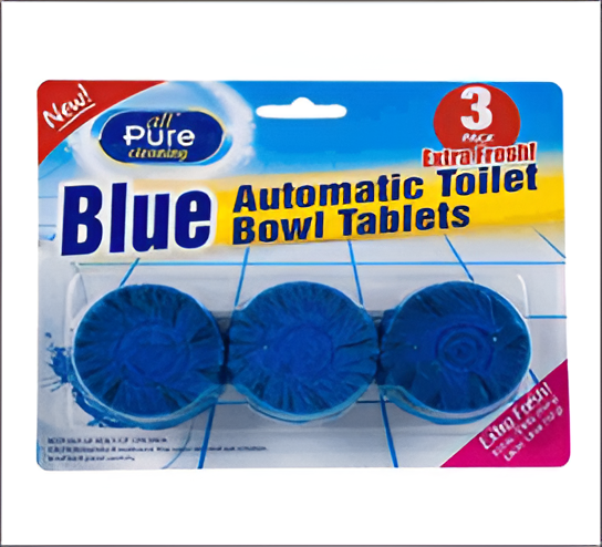 Toilet Bowl Cleaner Tablets 3-Pack (2oz Each) – Deep Cleaning & Deodorizing Power
