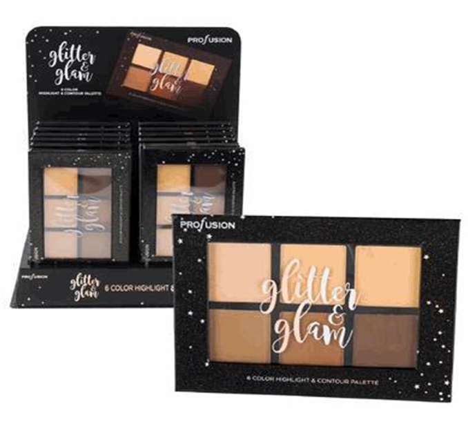 Makeup Highlight Contour Palette – 6 Shades for a Sculpted Look