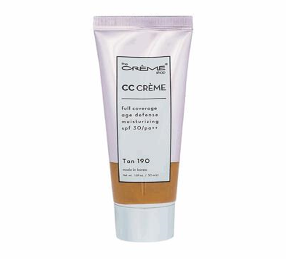 CC Creme 50ml – Tan 190, Lightweight Color Correcting Foundation