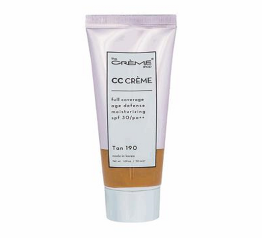 CC Creme 50ml – Tan 190, Lightweight Color Correcting Foundation