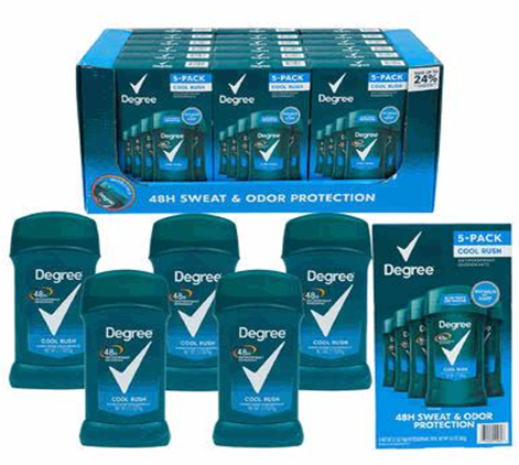 Degree Deodorant 2.7oz 5 Pack Long-Lasting Freshness
