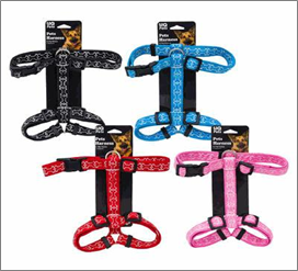 Pet Harness, Medium – 4 Assorted Colors