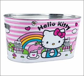 Large Storage Tub 16.25"L – Hello Kitty Pink / My Melody Design