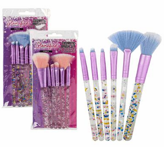 Cosmetic Brush Set – 6pc, 2 Assorted Colors, LaColors