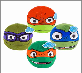 CLOUD PILLOW,8"RND TMNT 4ASST