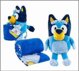 HUGGER&THROW SET,2pcBLUEY SWEE