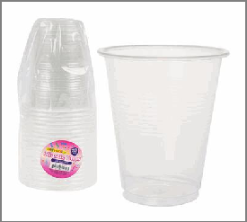 PLASTIC CUP,20pk 7oz CLEAR
