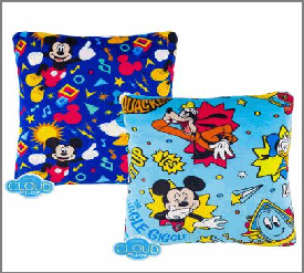 CLOUD PILLOW,13"SQR MICKEY 2AS