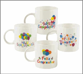 MUG,14ozFELIZ CUMPLEANOS 4ASST
