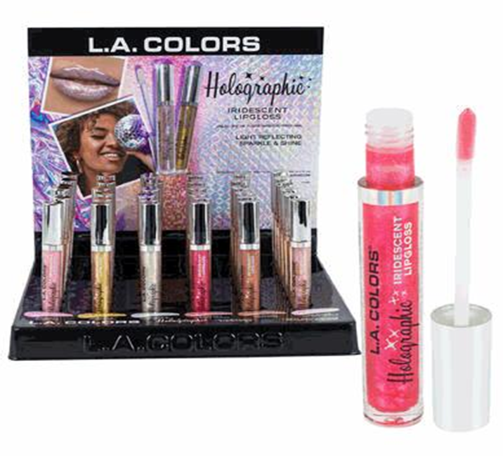 Holographic Lip Gloss – 6 Assorted Shades LaColors