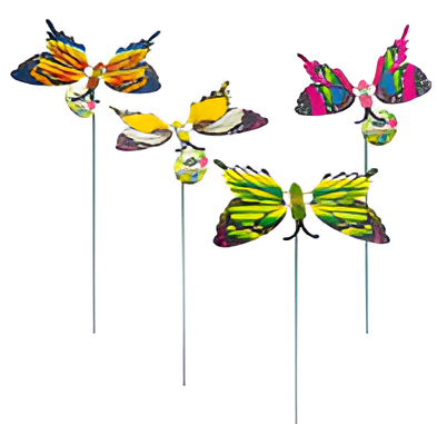 Butterfly Accent Garden Stake Decor 20-Inch
