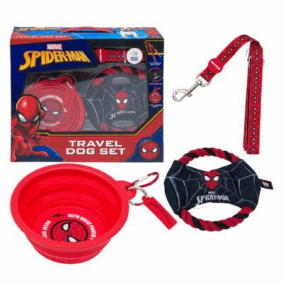 TRAVEL DOG SET,3pc SPIDERMAN w